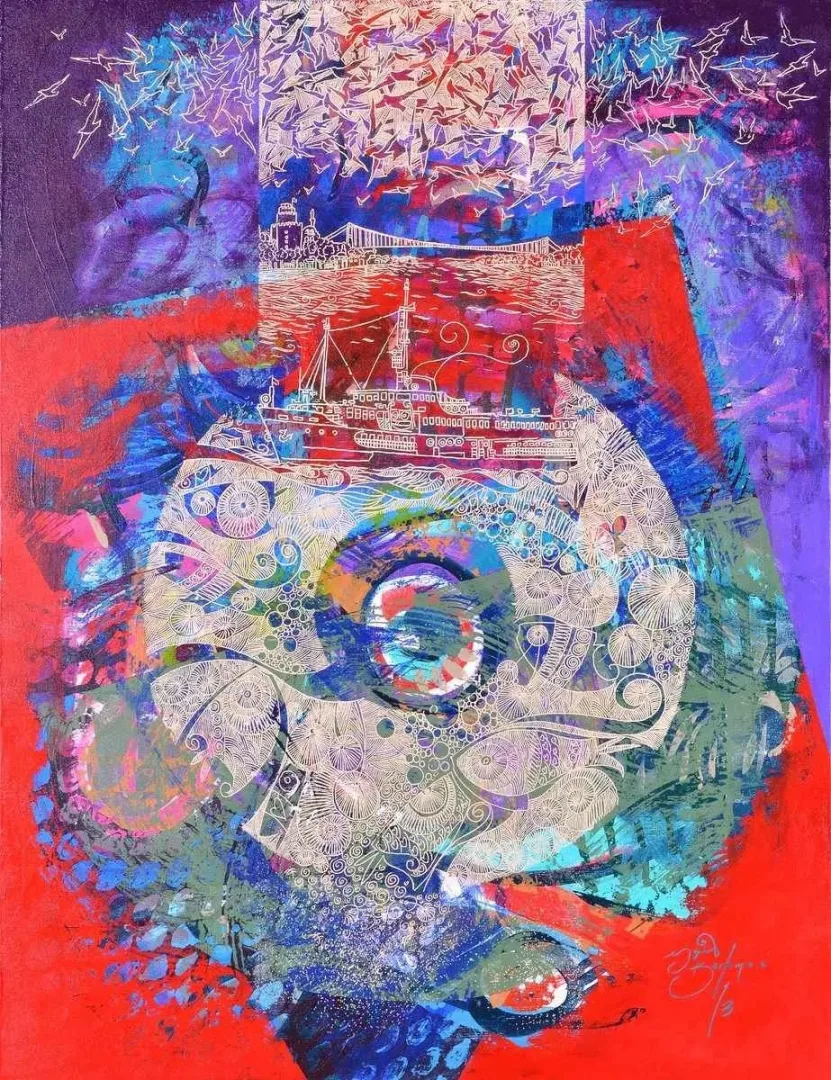 ENGİN KORKMAZ — “isimsiz”, 2014 "isimsiz" eseri ENGİN KORKMAZ tarafından 2014 yılında 92x73 cm ölçülerinde Tuval üzeri akrilik boya tekniği ile yapılmıştır.