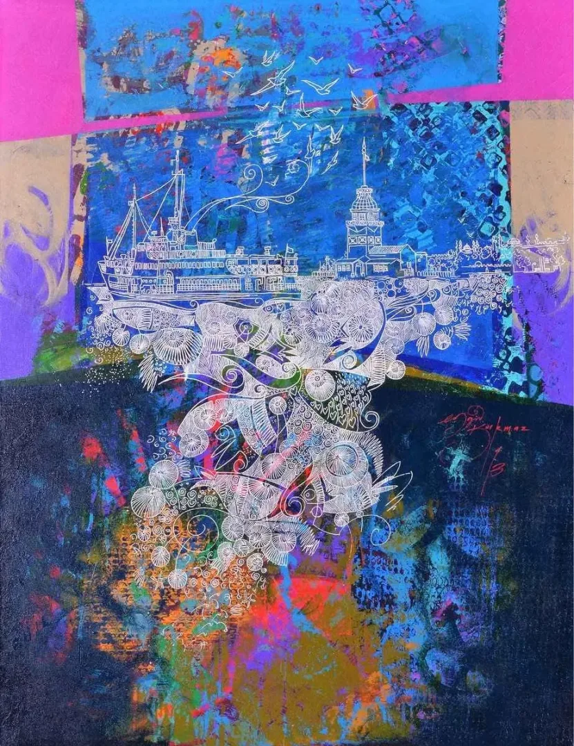ENGİN KORKMAZ — “isimsiz”, 2014 "isimsiz" eseri ENGİN KORKMAZ tarafından 2014 yılında 92x73 cm ölçülerinde Tuval üzeri akrilik boya tekniği ile yapılmıştır.
