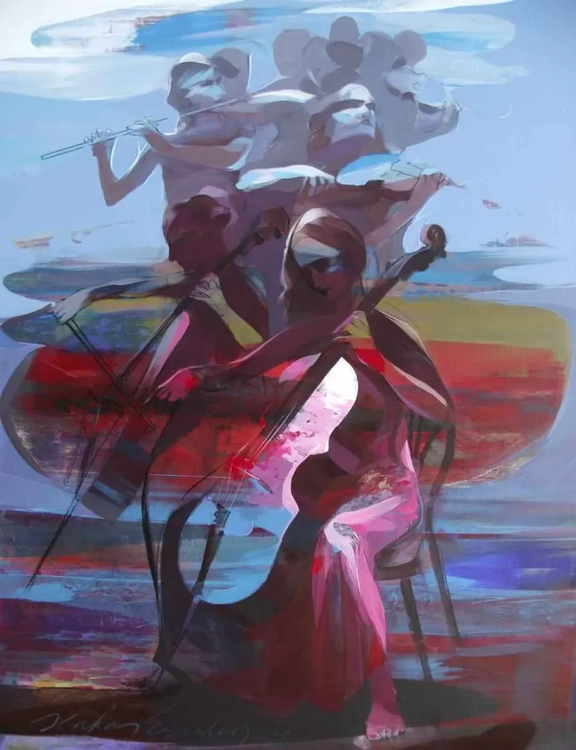Bu eser HAKAN ERASLAN tarafından 2015 yılında 80x60 cm ölçülerinde Tuval üzeri akrilik boya tekniği ile yapılmıştır.