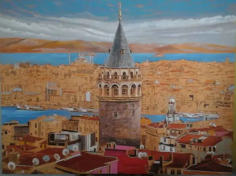 İSMAİL ÜNER — 2015 Bu eser İSMAİL ÜNER tarafından 2015 yılında 150x200 cm ölçülerinde Tuval üzeri yağlı boya tekniği ile yapılmıştır.