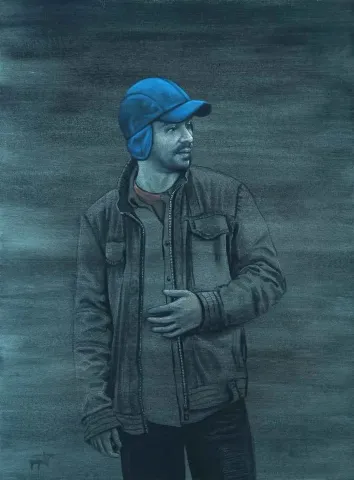YİĞİT ALTIPARMAKOĞULLARI — “Portre”, 2015 "Portre" eseri YİĞİT ALTIPARMAKOĞULLARI tarafından 2015 yılında 80x60 cm ölçülerinde Tuval üzeri yağlı boya tekniği ile yapılmıştır.