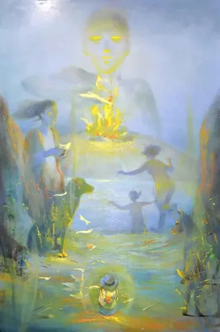 YUSUF ŞENGÜR — “Dilek Feneri”, 2015 "Dilek Feneri" eseri YUSUF ŞENGÜR tarafından 2015 yılında 180x120 cm ölçülerinde Tuval üzeri yağlı boya tekniği ile yapılmıştır.