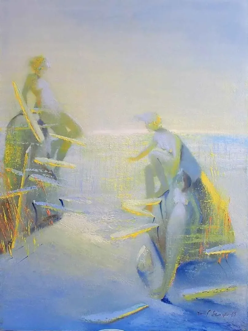 "İsimsiz" eseri YUSUF ŞENGÜR tarafından 2015 yılında 80x60 cm ölçülerinde Tuval üzeri yağlı boya tekniği ile yapılmıştır.