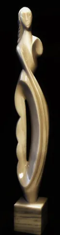 DİNÇER GÜNGÖRÜR — “Yağmur”, 2015 "Yağmur" eseri DİNÇER GÜNGÖRÜR tarafından 2015 yılında 93x17x13 cm ölçülerinde Afyon Mermeri tekniği ile yapılmıştır.