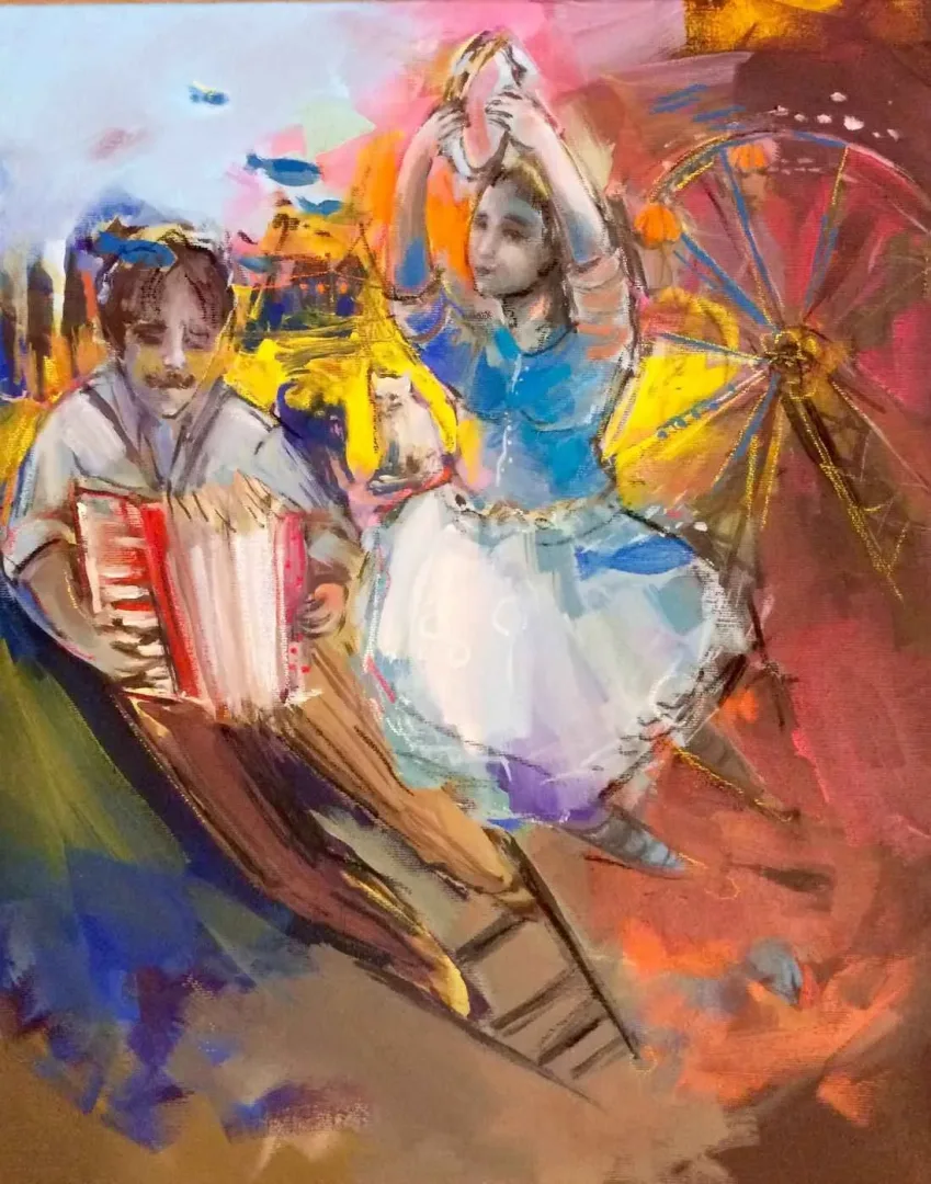PERUZE HAMURCU — 2015 Bu eser PERUZE HAMURCU tarafından 2015 yılında 50x40 cm ölçülerinde Tuval üzeri yağlı boya tekniği ile yapılmıştır.