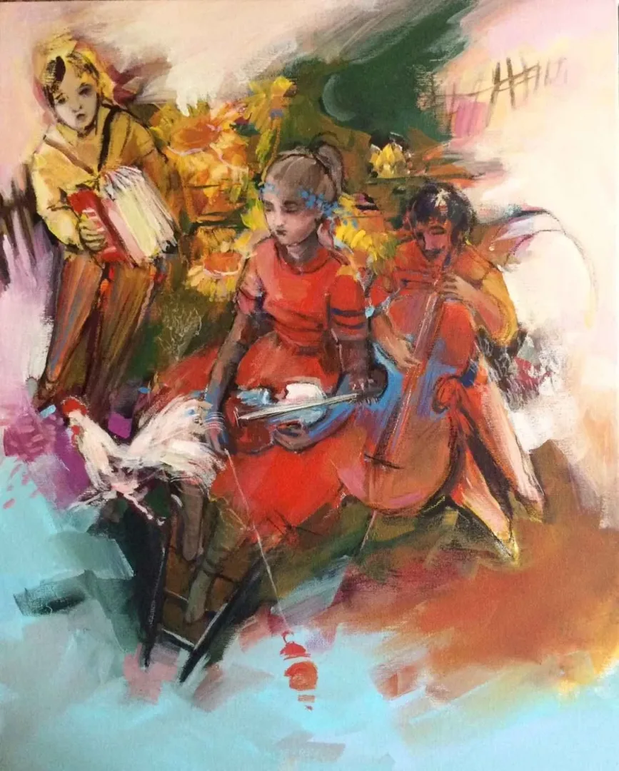 PERUZE HAMURCU — 2015 Bu eser PERUZE HAMURCU tarafından 2015 yılında 50x40 cm ölçülerinde Tuval üzeri yağlı boya tekniği ile yapılmıştır.