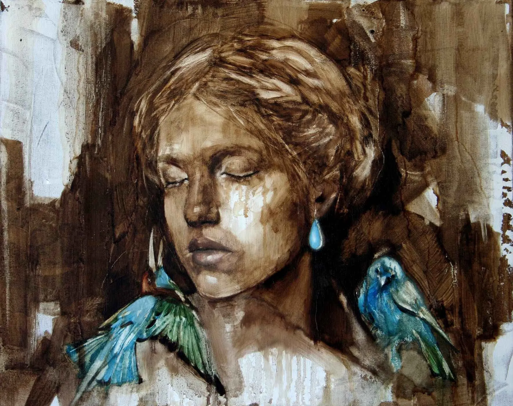 Bu eser SEMA ÖCAL tarafından 2015 yılında 40x50 cm ölçülerinde Tuval üzeri akrilik boya tekniği ile yapılmıştır.