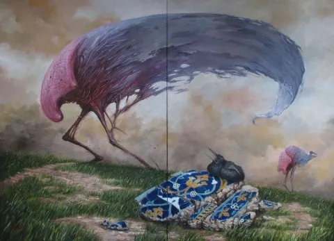 HEMAD JAVADZADE — 2014 Bu eser HEMAD JAVADZADE tarafından 2014 yılında 130x180 cm ölçülerinde Tuval üzeri yağlı boya tekniği ile yapılmıştır.