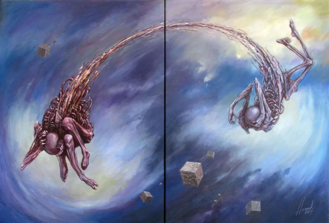 yakınlaştır "İsimsiz" eseri HEMAD JAVADZADE tarafından 2014 yılında 90x140 cm ölçülerinde Tuval üzeri yağlı boya tekniği ile yapılmıştır.
