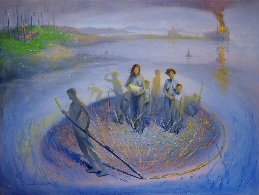 yakınlaştır "İstanbul Hikayeleri-1" eseri YUSUF ŞENGÜR tarafından 2015 yılında 120x90 cm ölçülerinde Tuval üzeri yağlı boya tekniği ile yapılmıştır.