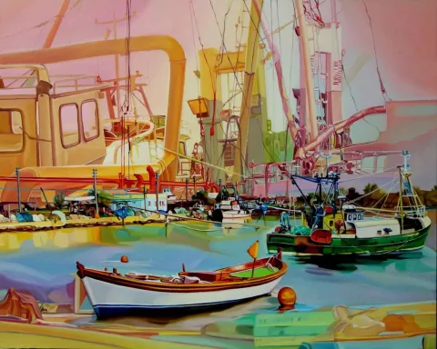 Bu eser SELDA EREN tarafından 2015 yılında 40x50 cm ölçülerinde MDF üzeri yağlı boya tekniği ile yapılmıştır.