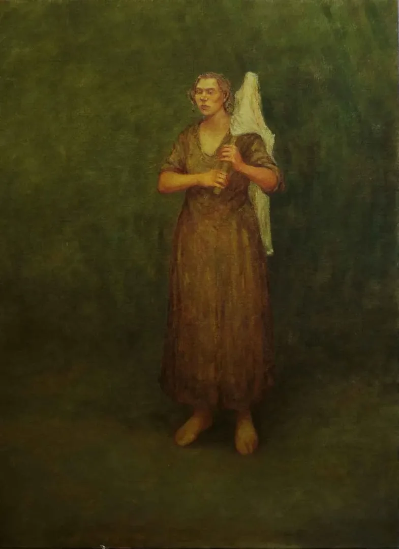 yakınlaştır "İsimsiz" eseri ÖMER İNAN tarafından 2015 yılında 90x120 cm ölçülerinde Tuval üzeri yağlı boya tekniği ile yapılmıştır.