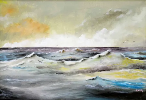 BORA YILMAZYİĞİT — “Untitled” "İsimsiz" eseri BORA YILMAZYİĞİT tarafından 35x50 cm ölçülerinde Tuval üzeri yağlı boya tekniği ile yapılmıştır.