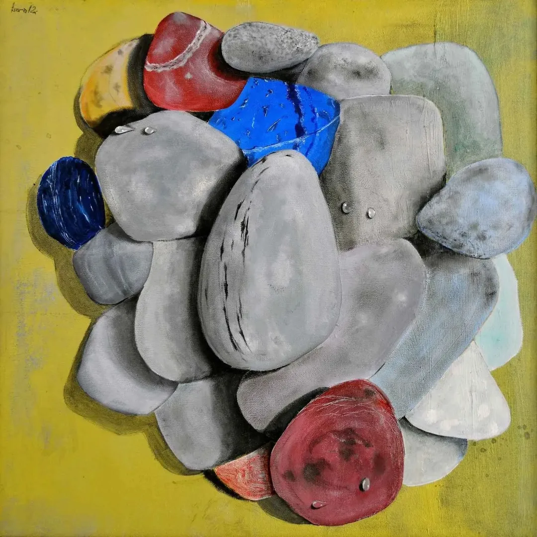 "İsimsiz" eseri BORA YILMAZYİĞİT tarafından 50x50 cm ölçülerinde Tuval üzeri yağlı boya tekniği ile yapılmıştır.
