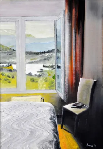 BORA YILMAZYİĞİT — “İsimsiz” "İsimsiz" eseri BORA YILMAZYİĞİT tarafından 50x35 cm ölçülerinde Tuval üzeri yağlı boya tekniği ile yapılmıştır.