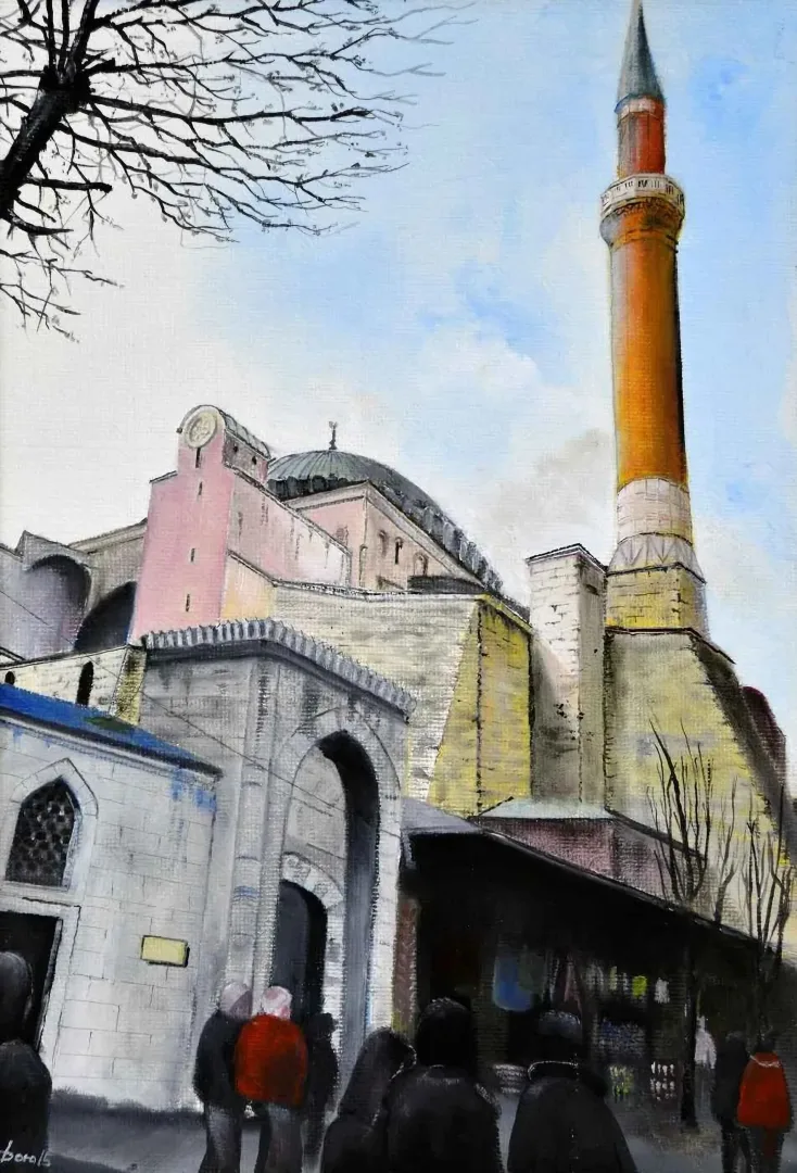 "İsimsiz" eseri BORA YILMAZYİĞİT tarafından 50x35 cm ölçülerinde Tuval üzeri yağlı boya tekniği ile yapılmıştır.