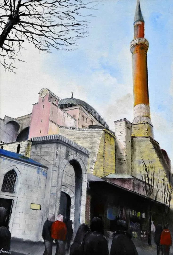 "İsimsiz" eseri BORA YILMAZYİĞİT tarafından 50x35 cm ölçülerinde Tuval üzeri yağlı boya tekniği ile yapılmıştır.