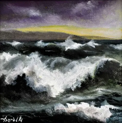 BORA YILMAZYİĞİT — “İsimsiz” "İsimsiz" eseri BORA YILMAZYİĞİT tarafından 15x15 cm ölçülerinde Tuval üzeri yağlı boya tekniği ile yapılmıştır.