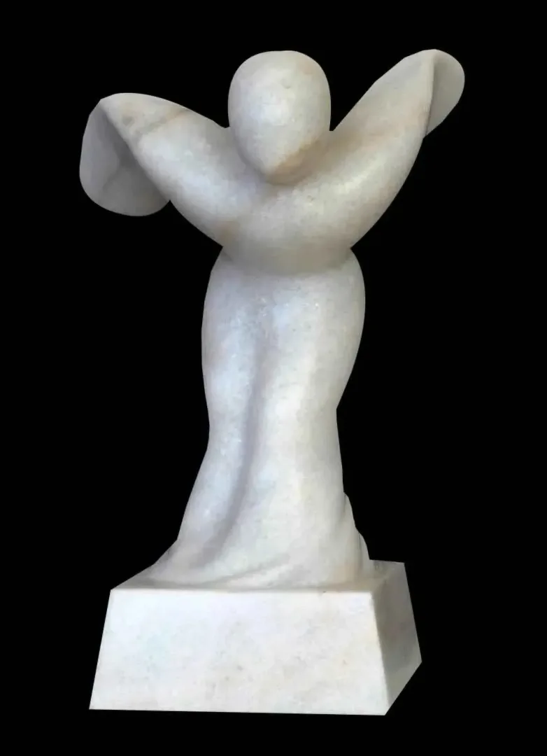 "Icarus" eseri ÇIDAM MELEK tarafından 2006 yılında 60x30x30 cm ölçülerinde Afyon Mermeri tekniği ile yapılmıştır.