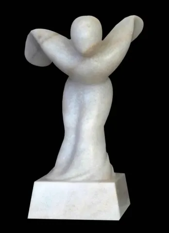 ÇIDAM MELEK — “Icarus”, 2006 "Icarus" eseri ÇIDAM MELEK tarafından 2006 yılında 60x30x30 cm ölçülerinde Afyon Mermeri tekniği ile yapılmıştır.