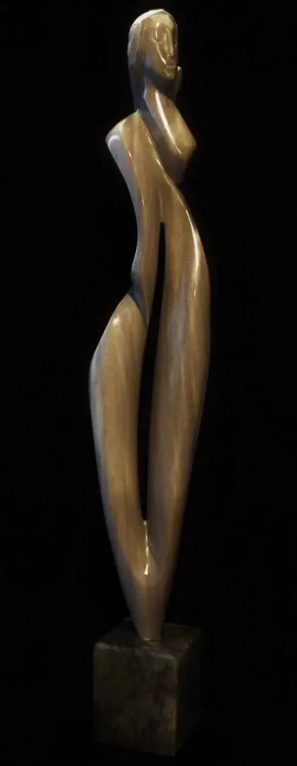 yakınlaştır "Nefes" eseri DİNÇER GÜNGÖRÜR tarafından 2015 yılında 101x17x17 cm ölçülerinde Marmara mermeri tekniği ile yapılmıştır.