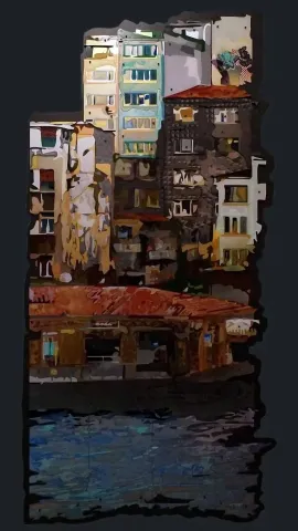 Bu eser EMRE LÜLE tarafından 2015 yılında 188x87 cm ölçülerinde Pleksiglas+Ahşap tekniği ile yapılmıştır.