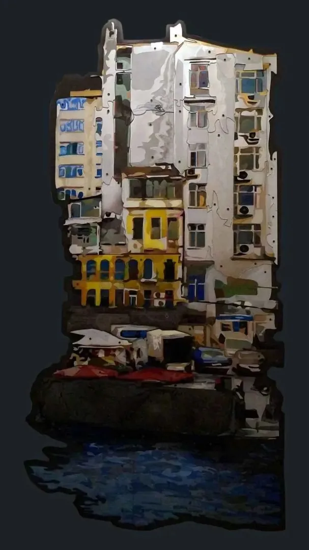 EMRE LÜLE — 2015 Bu eser EMRE LÜLE tarafından 2015 yılında 196x100 cm ölçülerinde Pleksiglas+Ahşap tekniği ile yapılmıştır.