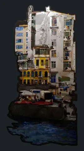 EMRE LÜLE tarafından 2015 yılında 196x100 cm ölçülerinde Pleksiglas+Ahşap tekniği ile yapılmıştır.