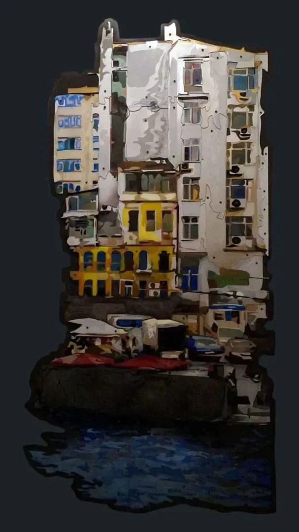 EMRE LÜLE — 2015 Bu eser EMRE LÜLE tarafından 2015 yılında 196x100 cm ölçülerinde Pleksiglas+Ahşap tekniği ile yapılmıştır.