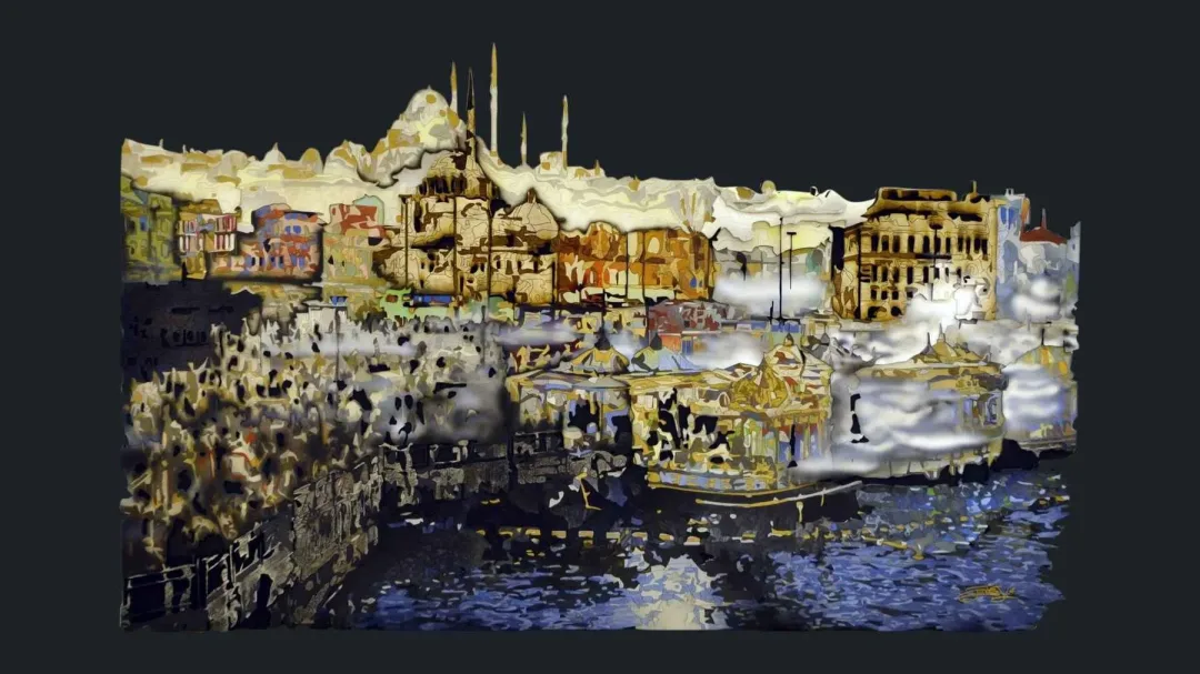yakınlaştır "Eminönü" eseri EMRE LÜLE tarafından 2015 yılında 90x150 cm ölçülerinde Pleksiglas+Ahşap tekniği ile yapılmıştır.