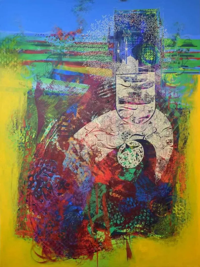 ENGİN KORKMAZ — “İsimsiz”, 2014 "İsimsiz" eseri ENGİN KORKMAZ tarafından 2014 yılında 200x150 cm ölçülerinde Tuval üzeri akrilik boya tekniği ile yapılmıştır.