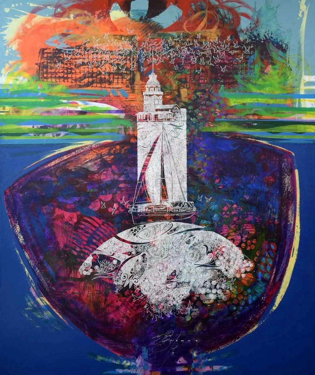 "İsimsiz" eseri ENGİN KORKMAZ tarafından 2014 yılında 150x126 cm ölçülerinde Tuval üzeri akrilik boya tekniği ile yapılmıştır.