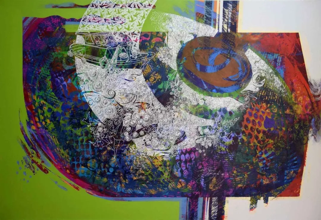 ENGİN KORKMAZ — “İsimsiz”, 2014 "İsimsiz" eseri ENGİN KORKMAZ tarafından 2014 yılında 100x150 cm ölçülerinde Tuval üzeri akrilik boya tekniği ile yapılmıştır.