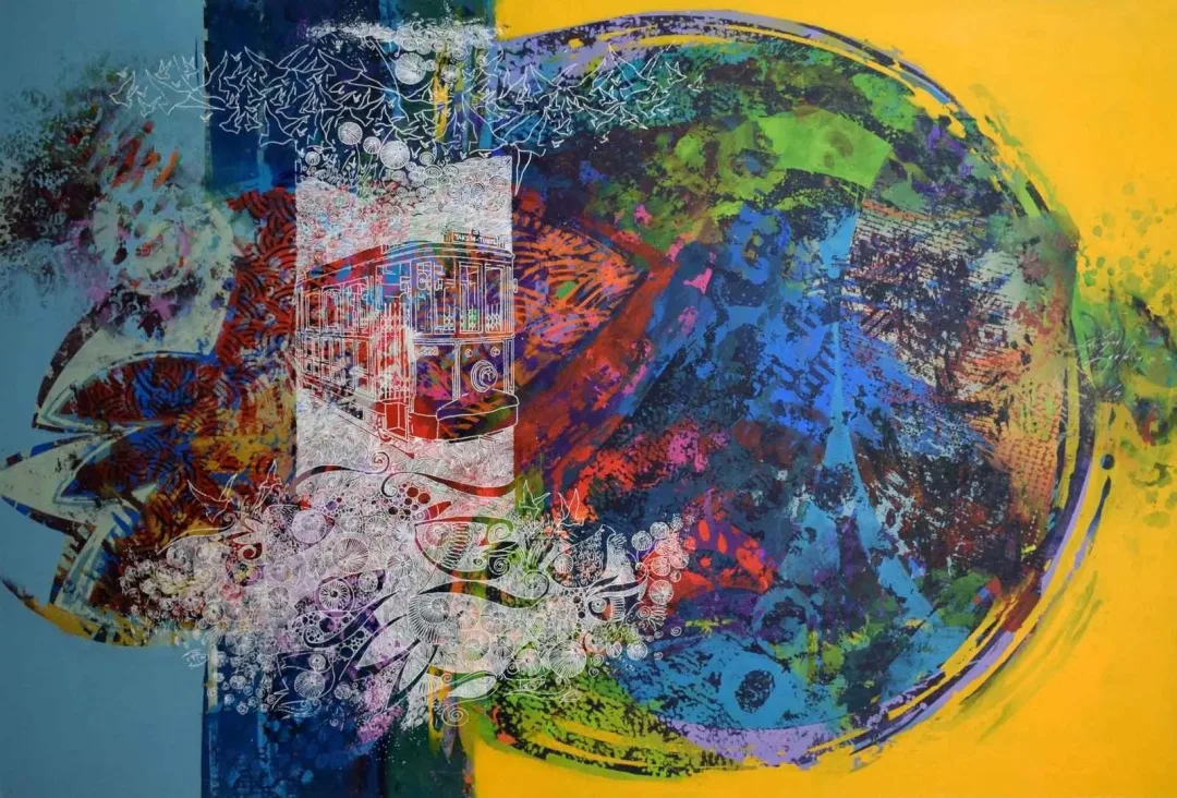 ENGİN KORKMAZ — “İsimsiz”, 2014 "İsimsiz" eseri ENGİN KORKMAZ tarafından 2014 yılında 100x150 cm ölçülerinde Tuval üzeri akrilik boya tekniği ile yapılmıştır.