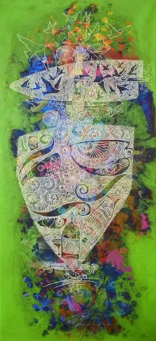 "İsimsiz" eseri ENGİN KORKMAZ tarafından 2014 yılında 67x29 cm ölçülerinde Tuval üzeri akrilik boya tekniği ile yapılmıştır.