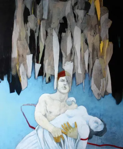 "Ben Bir Kelebeğim Yarın Öleceğim" eseri ERCAN AYÇİÇEK tarafından 2015 yılında 140x116 cm ölçülerinde Tuval üzeri akrilik boya tekniği ile yapılmıştır.