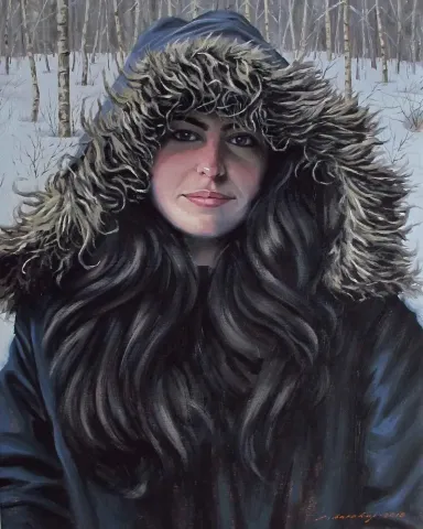 "Kış" eseri FATİH KARAKAŞ tarafından 2015 yılında 50x40 cm ölçülerinde Tuval üzeri yağlı boya tekniği ile yapılmıştır.
