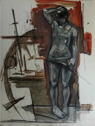 SÜLEYMAN ÇAĞLAYAN — “isimsiz”, 2014 "isimsiz" eseri SÜLEYMAN ÇAĞLAYAN tarafından 2014 yılında 29x38 cm ölçülerinde Kağıt üzeri yağlı boya tekniği ile yapılmıştır.