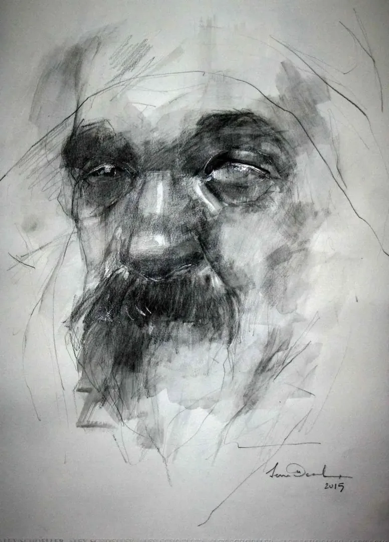 "isimsiz" eseri SEMA ÖCAL tarafından 2015 yılında 50x35 cm ölçülerinde Kağıt üzeri kurşun kalem tekniği ile yapılmıştır.