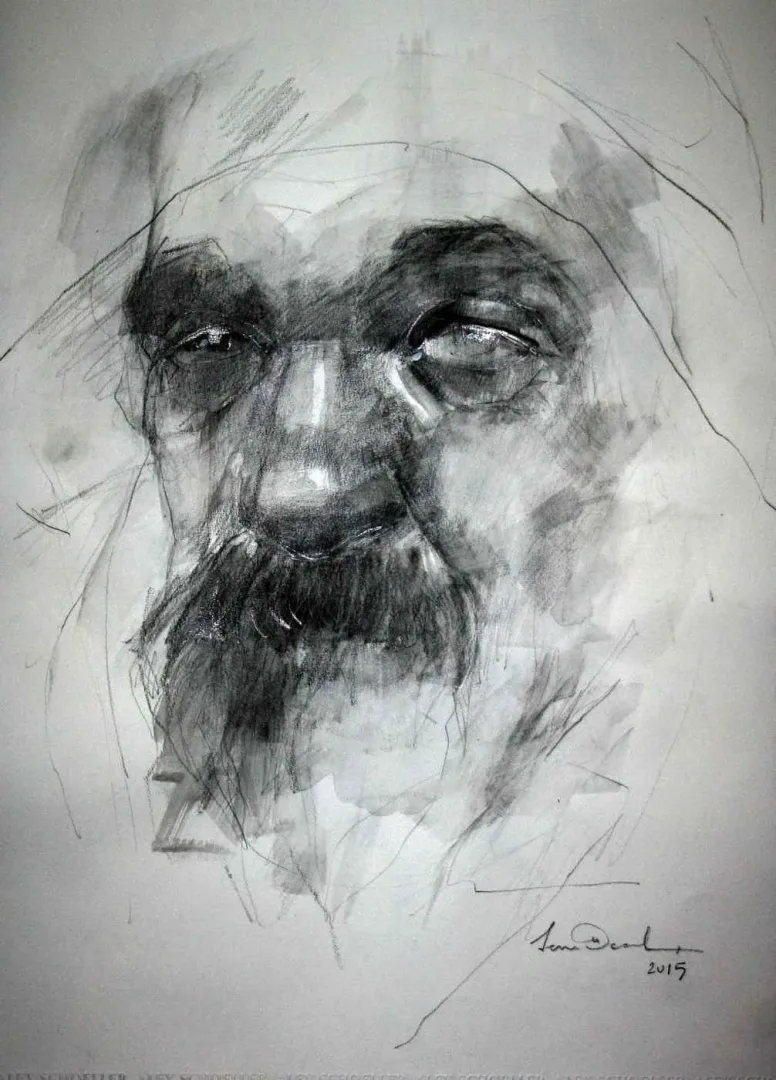"isimsiz" eseri SEMA ÖCAL tarafından 2015 yılında 50x35 cm ölçülerinde Kağıt üzeri kurşun kalem tekniği ile yapılmıştır.