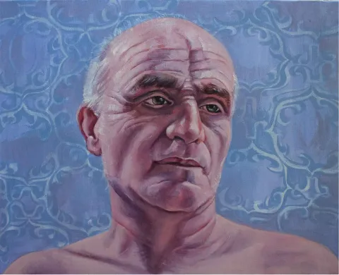 "Bir Babanın Portresi" eseri EMEL AY tarafından 2015 yılında 40x50 cm ölçülerinde Tuval üzeri yağlı boya tekniği ile yapılmıştır.