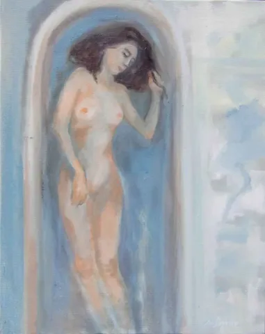 NİLAY SAYRAV — 2015 Bu eser NİLAY SAYRAV tarafından 2015 yılında 50x40 cm ölçülerinde Tuval üzeri yağlı boya tekniği ile yapılmıştır.