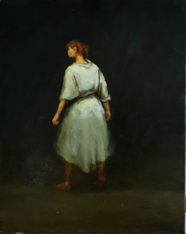 ÖMER İNAN — “Gelin”, 2015 "Gelin" eseri ÖMER İNAN tarafından 2015 yılında 50x40 cm ölçülerinde Tuval üzeri yağlı boya tekniği ile yapılmıştır.