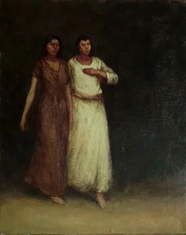 ÖMER İNAN — “Gelin-II”, 2015 "Gelin-II" eseri ÖMER İNAN tarafından 2015 yılında 50x40 cm ölçülerinde Tuval üzeri yağlı boya tekniği ile yapılmıştır.
