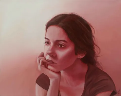 Bu eser SERKAN VAROL tarafından 2015 yılında 40x50 cm ölçülerinde Tuval üzeri yağlı boya tekniği ile yapılmıştır.