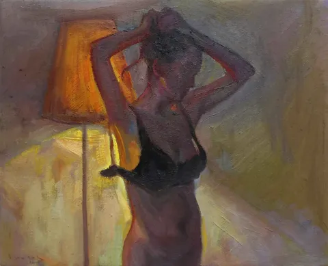 Bu eser SERKAN VAROL tarafından 2015 yılında 40x50 cm ölçülerinde Tuval üzeri yağlı boya tekniği ile yapılmıştır.