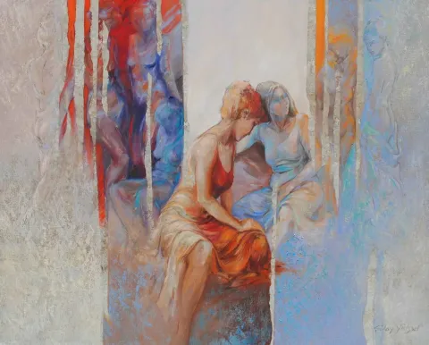 "İsimsiz" eseri GÜLAY YÜKSEL tarafından 80x100 cm ölçülerinde Tuval üzeri yağlı boya tekniği ile yapılmıştır.