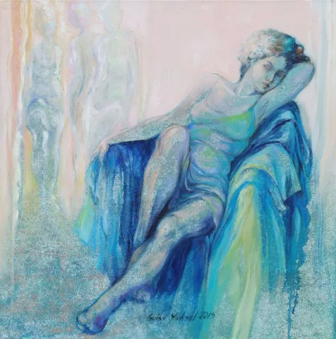 "İsimsiz" eseri GÜLAY YÜKSEL tarafından 50x50 cm ölçülerinde Tuval üzeri yağlı boya tekniği ile yapılmıştır.