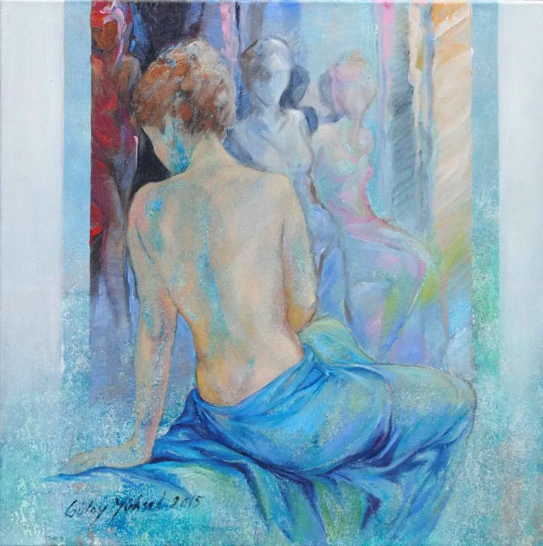 "İsimsiz" eseri GÜLAY YÜKSEL tarafından 50x50 cm ölçülerinde Tuval üzeri yağlı boya tekniği ile yapılmıştır.