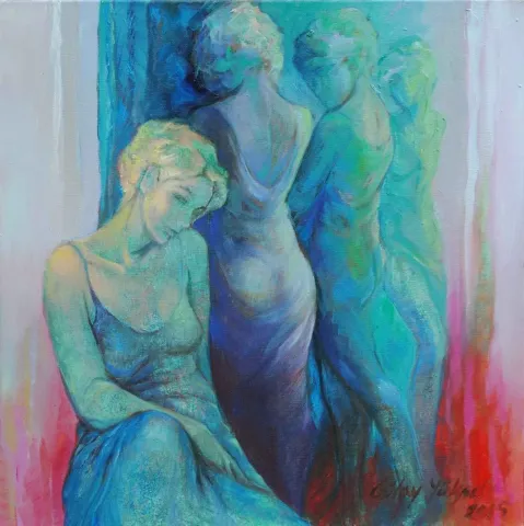 "İsimsiz" eseri GÜLAY YÜKSEL tarafından 50x50 cm ölçülerinde Tuval üzeri yağlı boya tekniği ile yapılmıştır.
